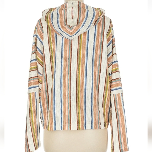 💥Sale💥NWOT Roxy Colorful Knit Hooded Sweater - Picture 2 of 3